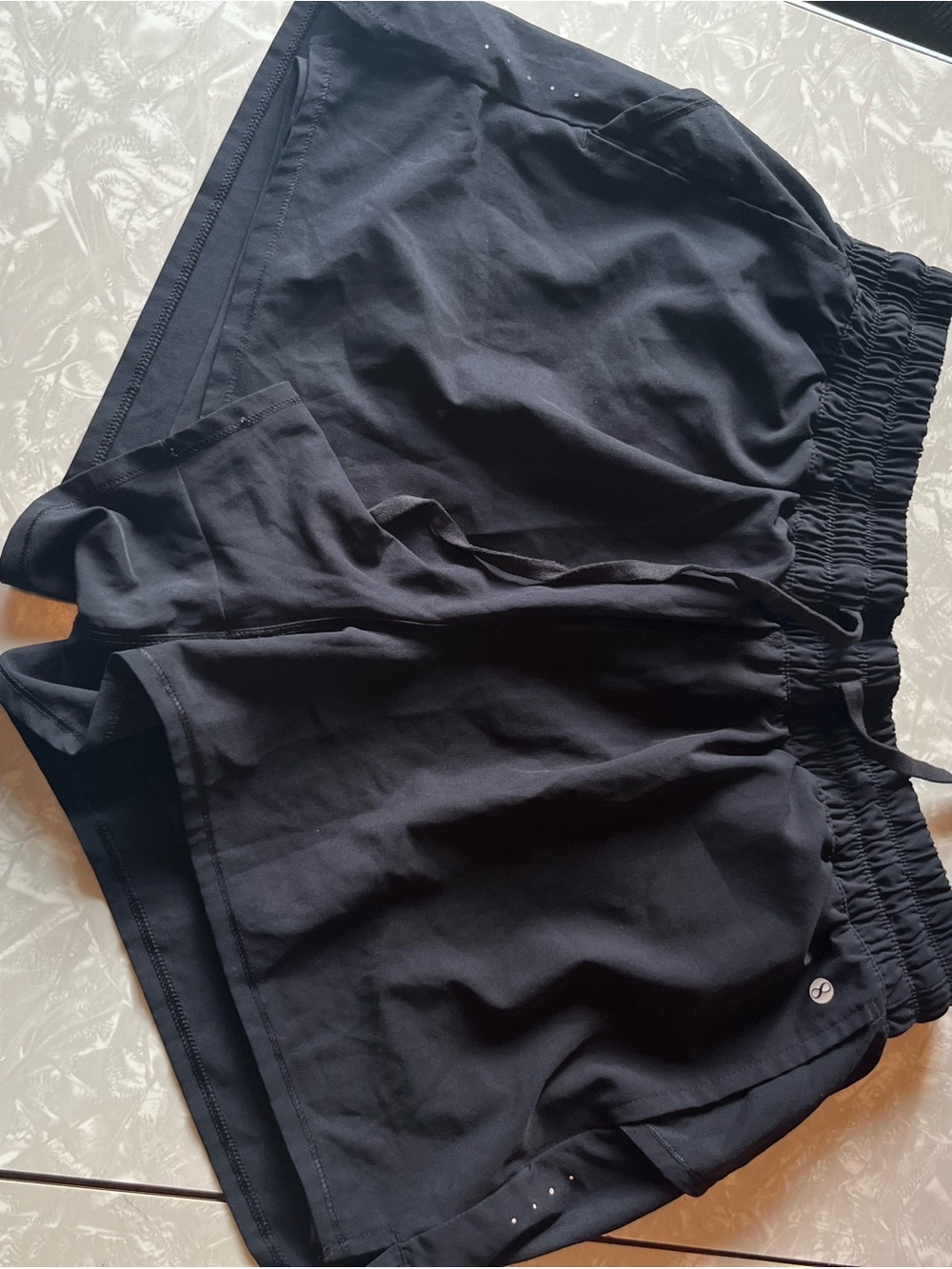 Layer 8 Black Lightweight Athletic Shorts
